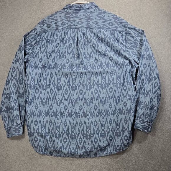 Territory Ahead Shirt Button Down Aztec Tribal Pattern 2XL Long Sleeve - Picture 7 of 10